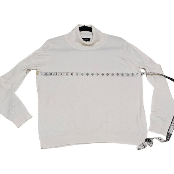 French Mason Turtleneck Sweater, White, Size 5 - Picture 7 of 8